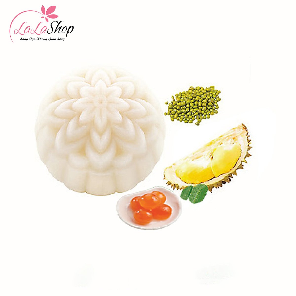 B&aacute;nh Trung Thu Kido Dẻo Đậu Xanh Sầu Ri&ecirc;ng 1 trứng 180gr (DSR1)