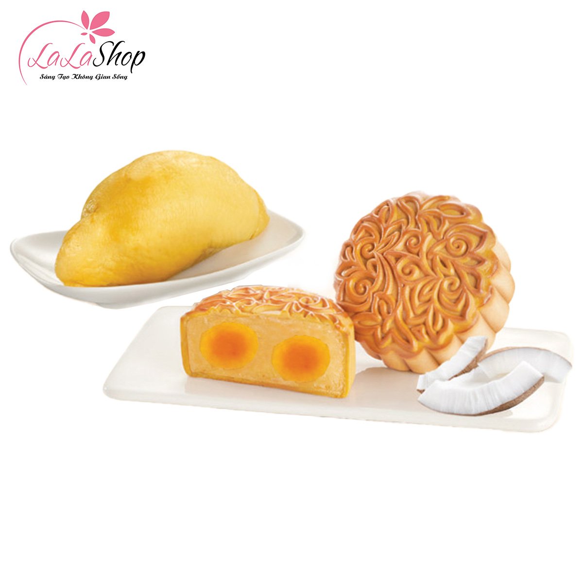 B&aacute;nh Trung Thu KIDO Sữa Dừa Sầu Ri&ecirc;ng 2 trứng 210g (SR2)