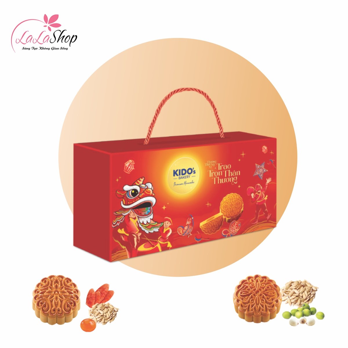 Hộp 2 B&aacute;nh Trung Thu KIDO Đo&agrave;n Vi&ecirc;n 150gr