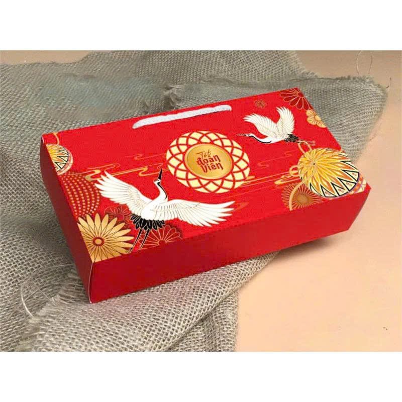 Hộp 2 B&aacute;nh Trung Thu Nguyệt Hạc Sum Vầy T&acirc;n D&acirc;n Lợi