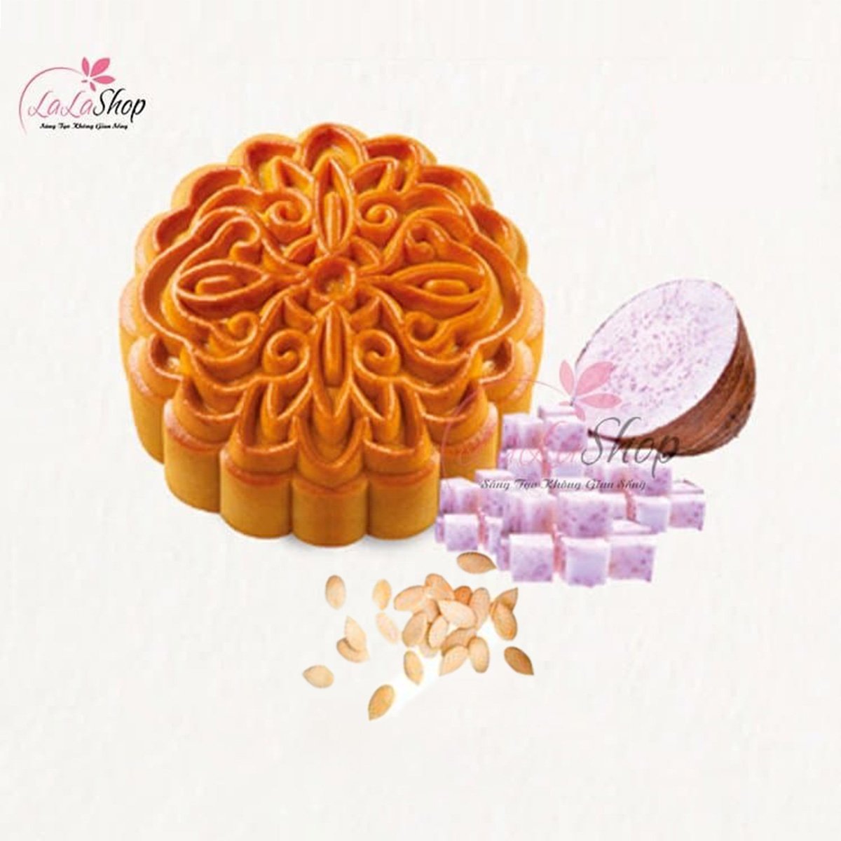 B&aacute;nh trung thu Kido Khoai M&ocirc;n Hạt Dưa 1 trứng 150g (KM1)