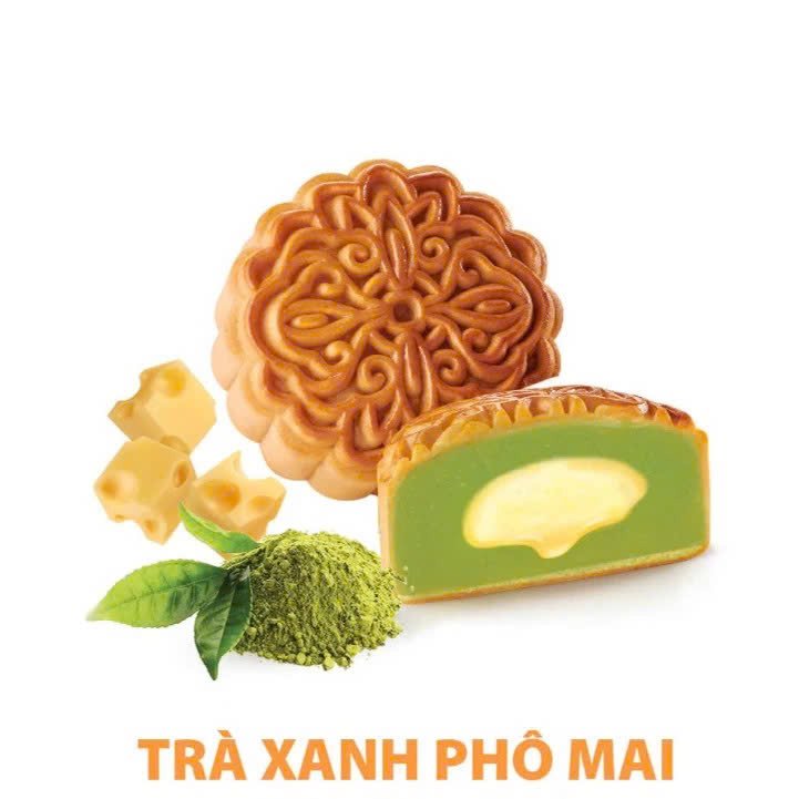 B&aacute;nh Trung Thu KIDO Tr&agrave; Xanh Phomai 0 trứng 150g (XP0)
