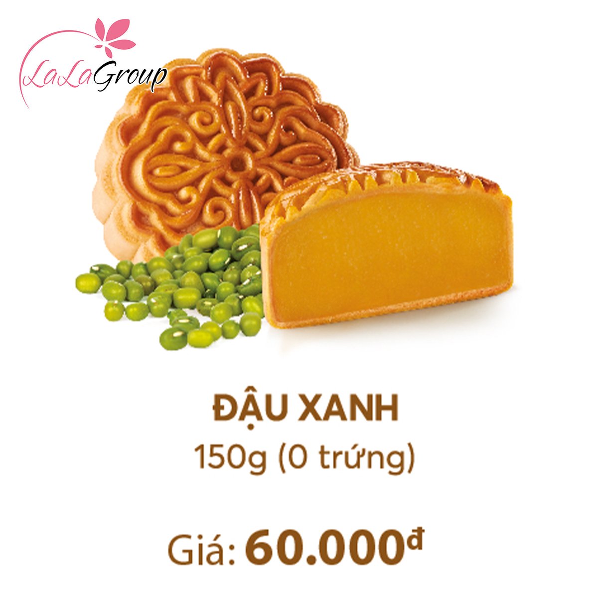 B&aacute;nh Trung Thu Thọ Ph&aacute;t Đậu Xanh 0 Trứng 150g (TX0)