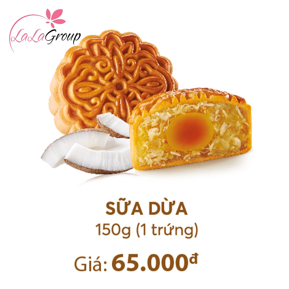 B&aacute;nh Trung Thu Thọ Ph&aacute;t Sữa Dừa 1 trứng 150g (TD1)