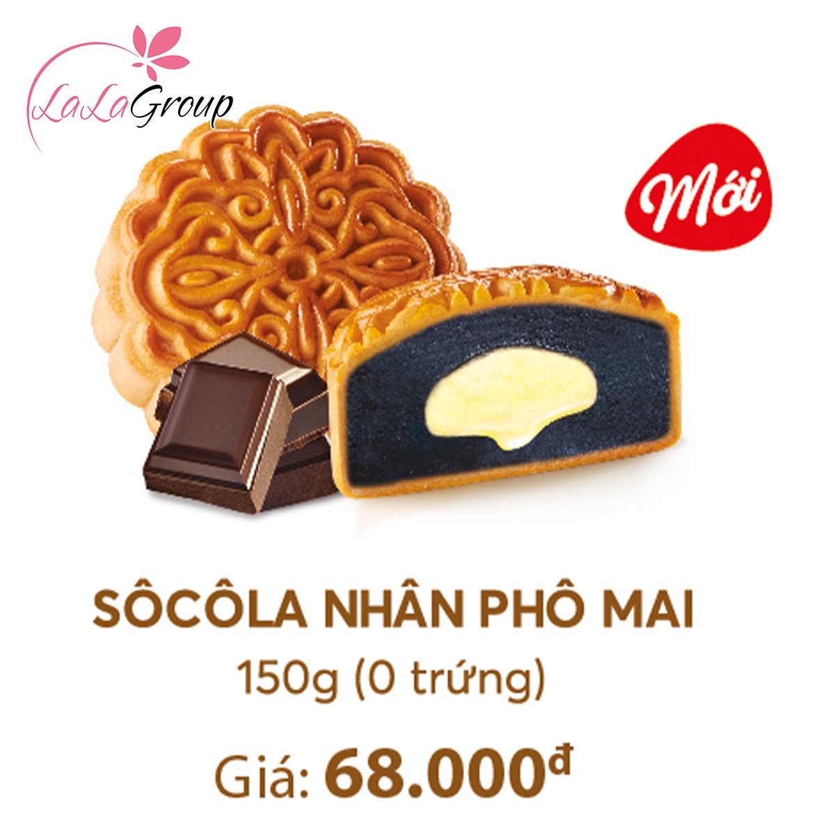 B&aacute;nh Trung Thu Thọ Ph&aacute;t S&ocirc; C&ocirc; La Ph&ocirc; Mai 0 Trứng 150g (TC0)