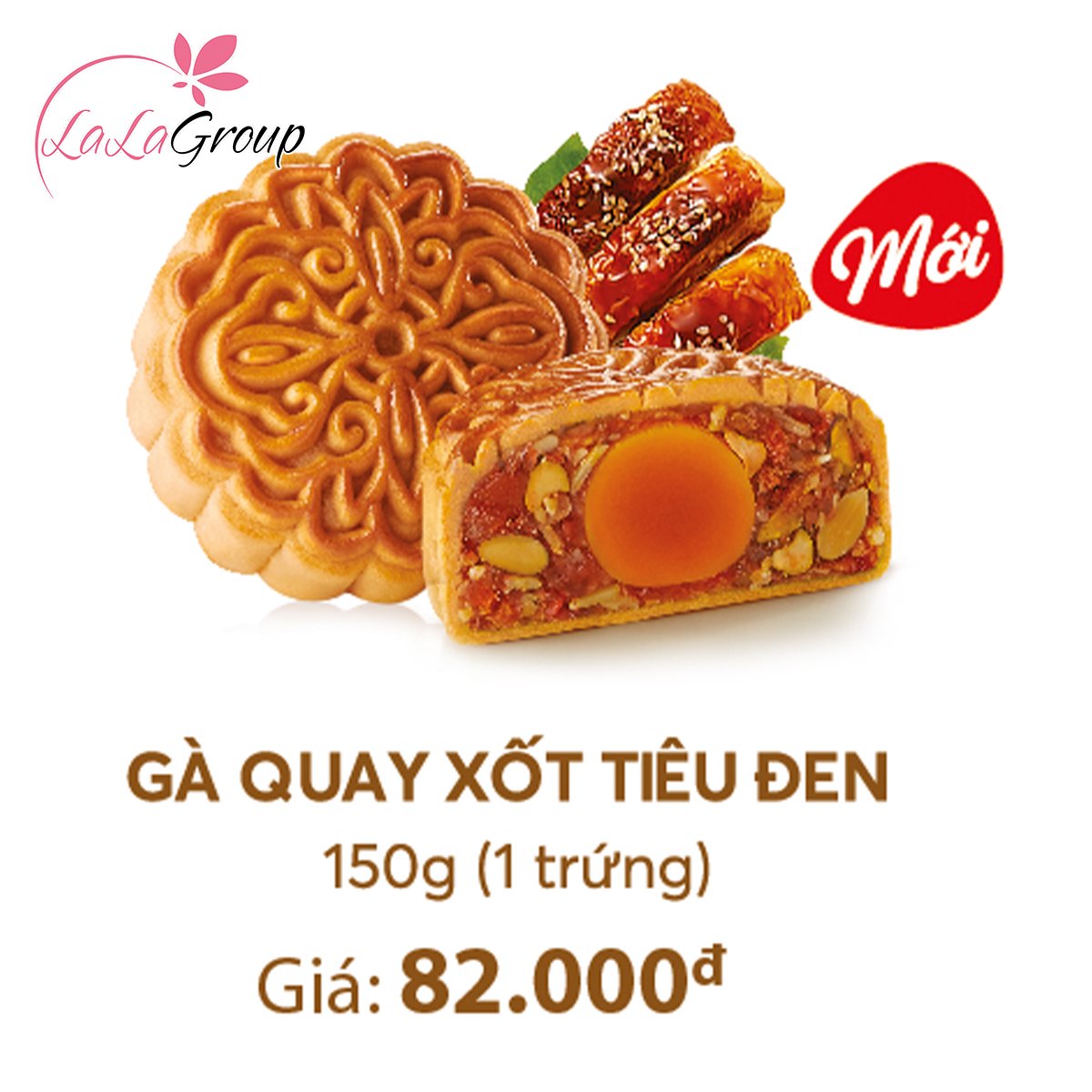 B&aacute;nh Trung Thu Thọ Ph&aacute;t G&agrave; Quay Xốt Ti&ecirc;u Đen 1 Trứng 150g (TQ1)