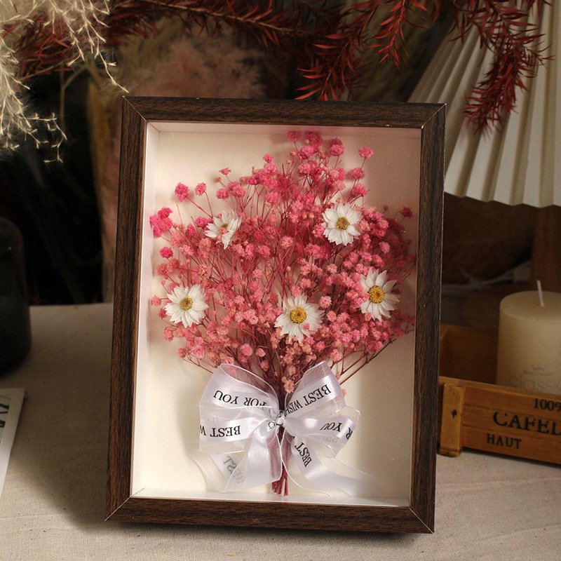 Khung ảnh 3D s&acirc;u l&ograve;ng trang tr&iacute; hoa kh&ocirc; v&agrave; đồ lưu niệm nhiều k&iacute;ch thước