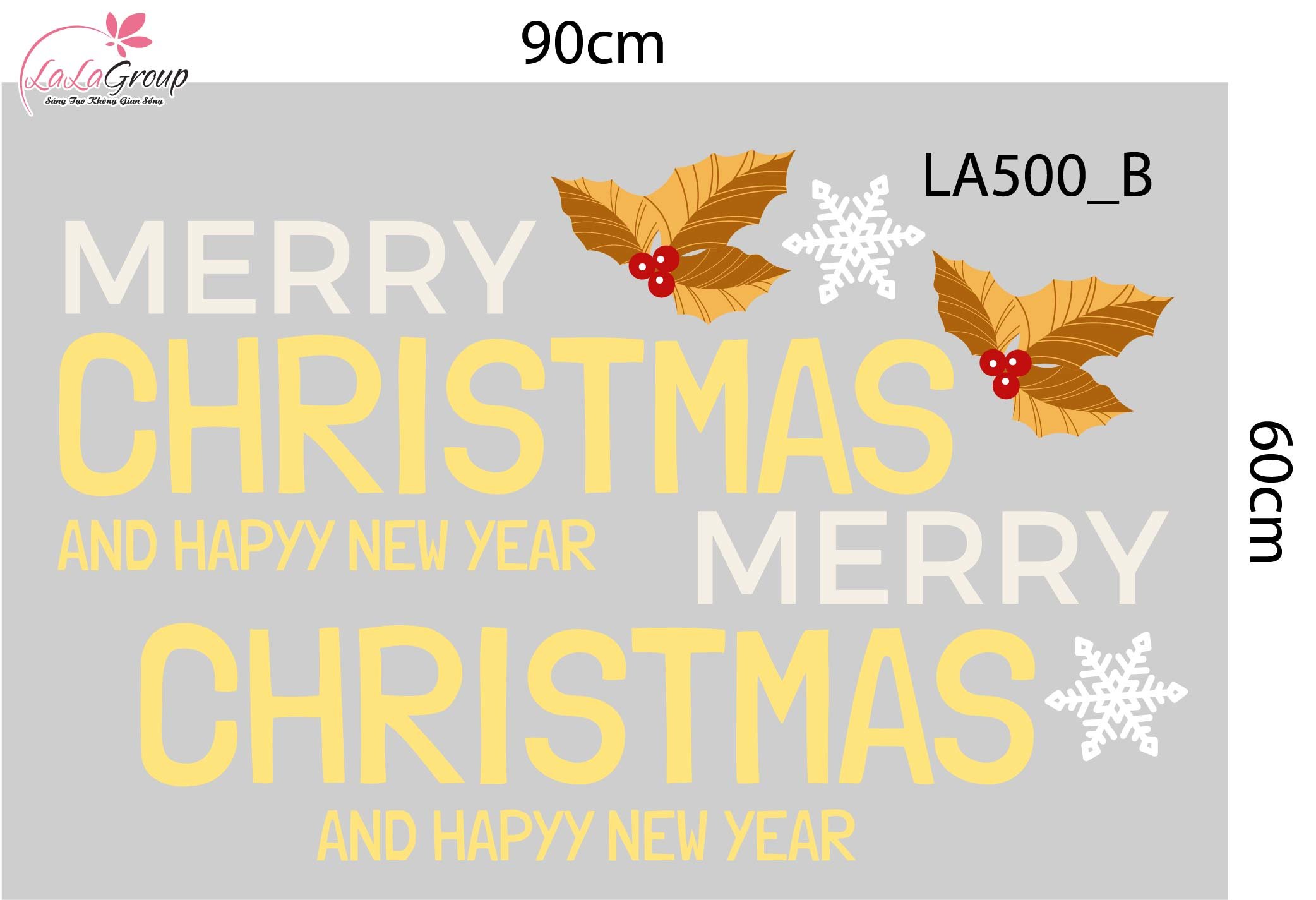 Combo Decal Trang Tr&iacute; Noel C&acirc;y Th&ocirc;ng Xanh V&agrave; Những Phần Qu&agrave; Lung Linh