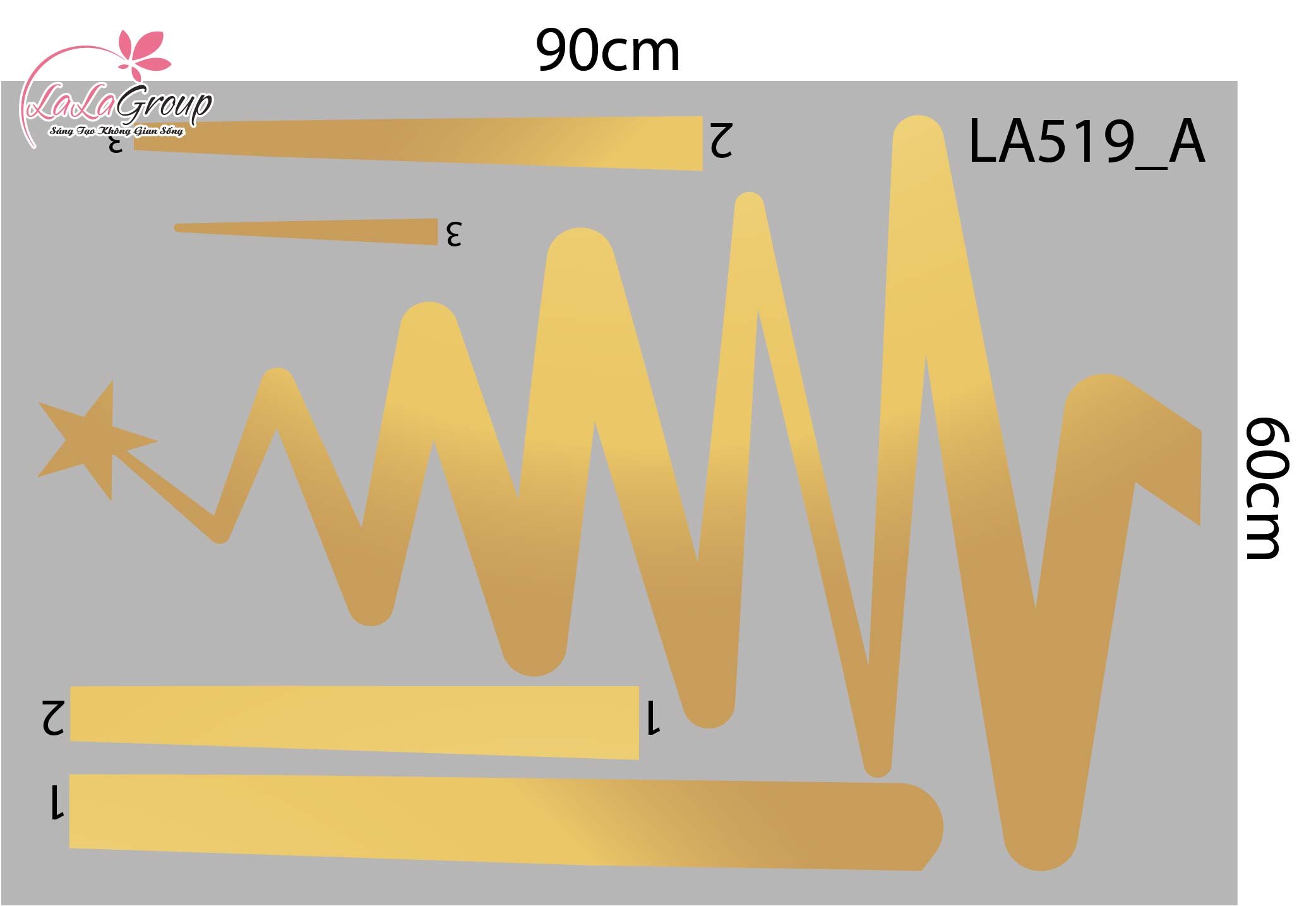 Combo Decal Trang Tr&iacute; Noel C&acirc;y Th&ocirc;ng V&agrave;ng V&agrave; Những B&ocirc;ng Tuyết Trắng