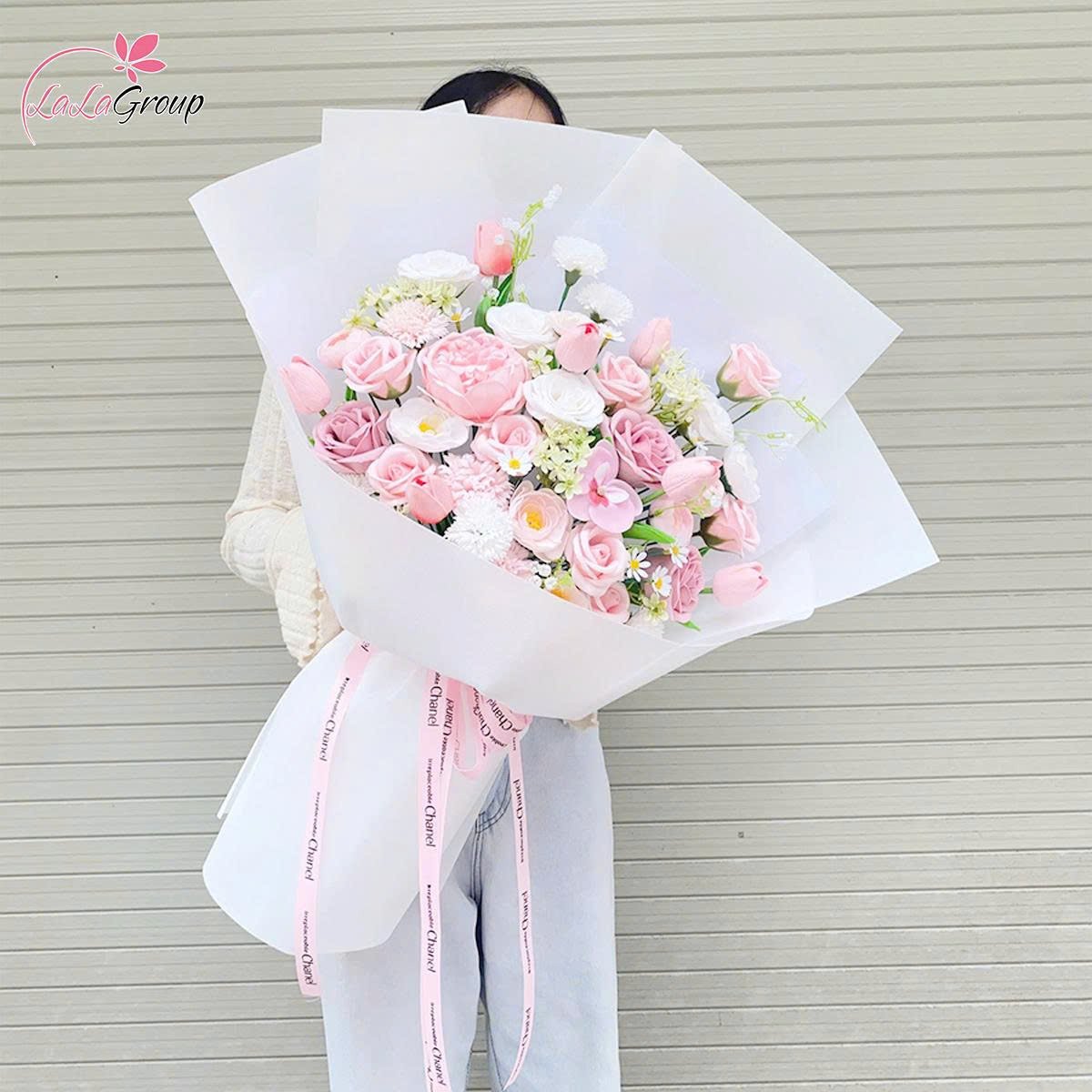 B&oacute; hoa s&aacute;p thơm sắc hồng xinh xắn