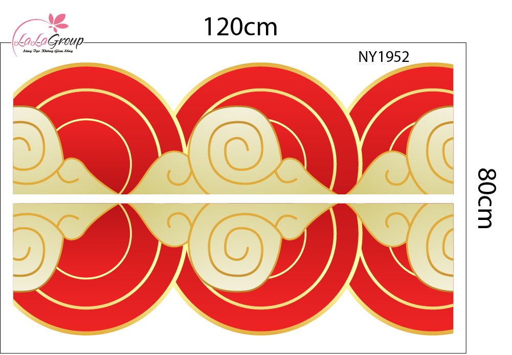 Combo Decal Trang Tr&iacute; Tết Xu&acirc;n B&igrave;nh Ngọ Thần T&agrave;i Ph&aacute;t Lộc