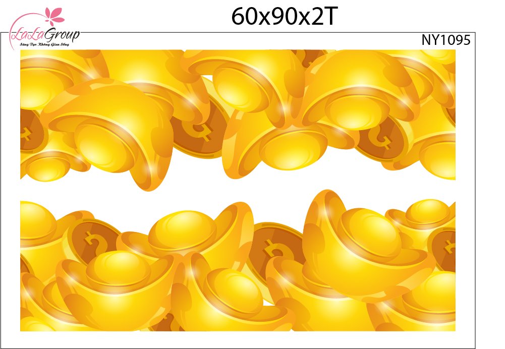 Combo Decal Trang Trí Tết Thần Tài Chúc Mừng Năm Mới Tấn Tài Tấn Lộc