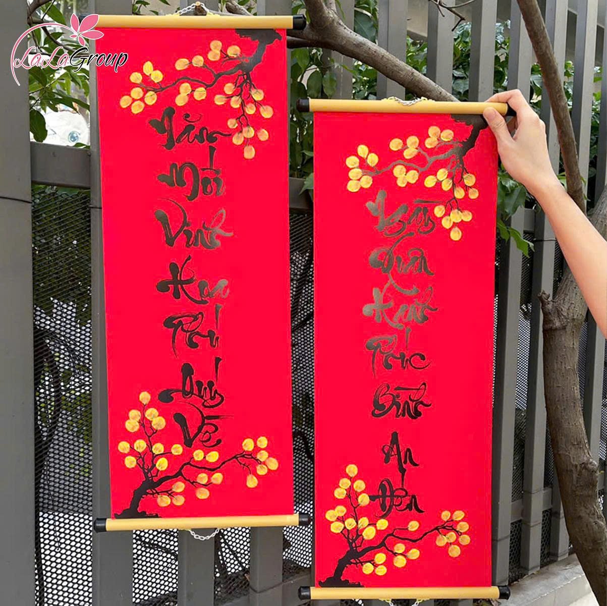 Combo cặp liễn c&acirc;u đối giấy đỏ (ngẫu nhi&ecirc;n )