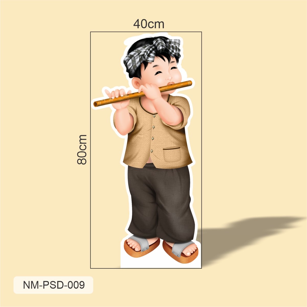 Standee Trang Tr&iacute; Tết B&eacute; Thổi S&aacute;o