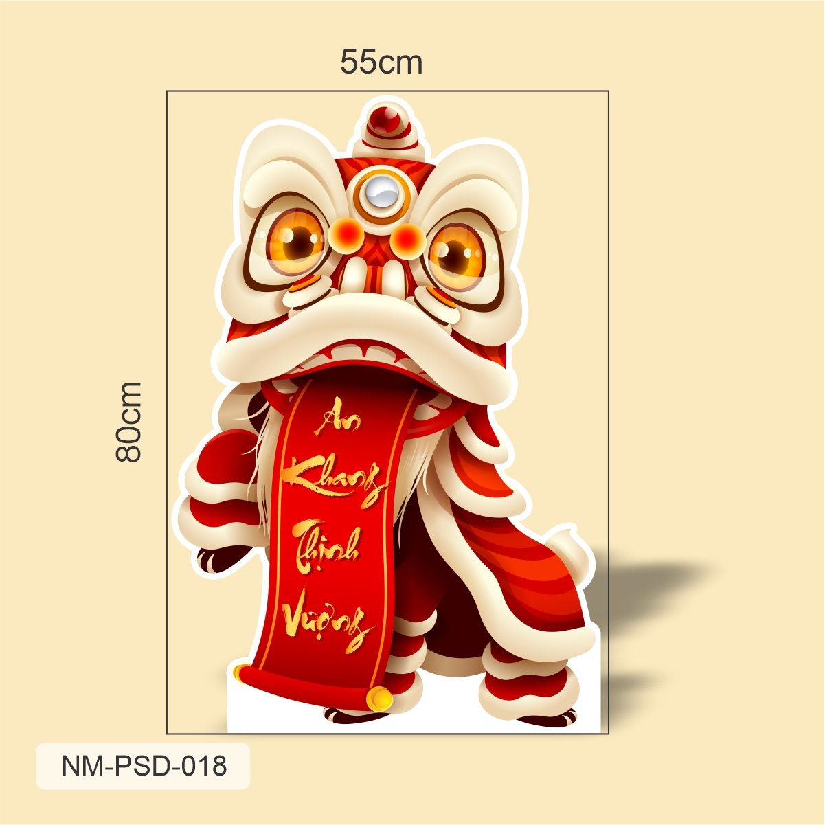 Standee Trang Tr&iacute; Tết M&uacute;a L&acirc;n An Khang Thịnh Vượng