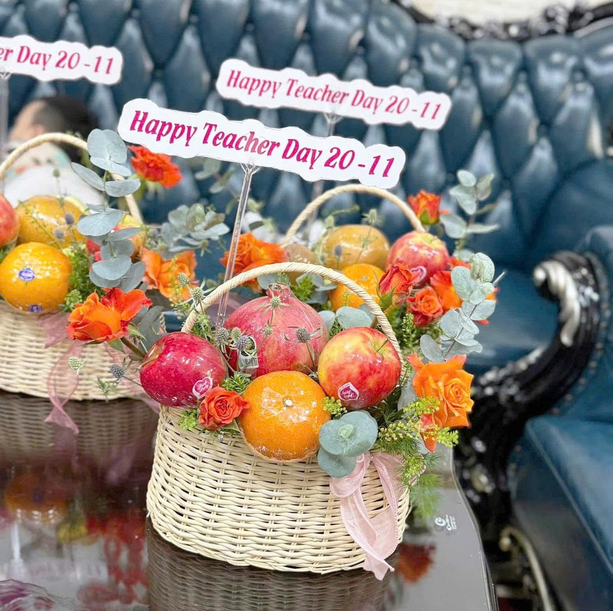 Giỏ Qu&agrave; Tặng Tr&aacute;i C&acirc;y Tươi Nhập Khẩu