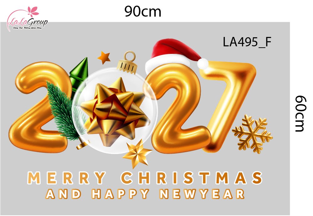 Combo Decal Trang Tr&iacute; Noel &Ocirc;ng Gi&agrave; Noel Vui Nhộn V&agrave; Người Tuyết Vui Đ&oacute;n Gi&aacute;ng Sinh