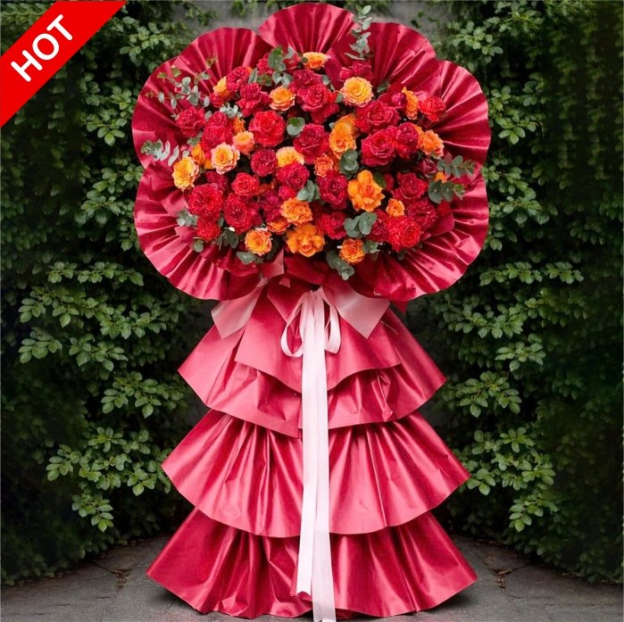 Hoa Khai Trương Đỏ Rực Rỡ