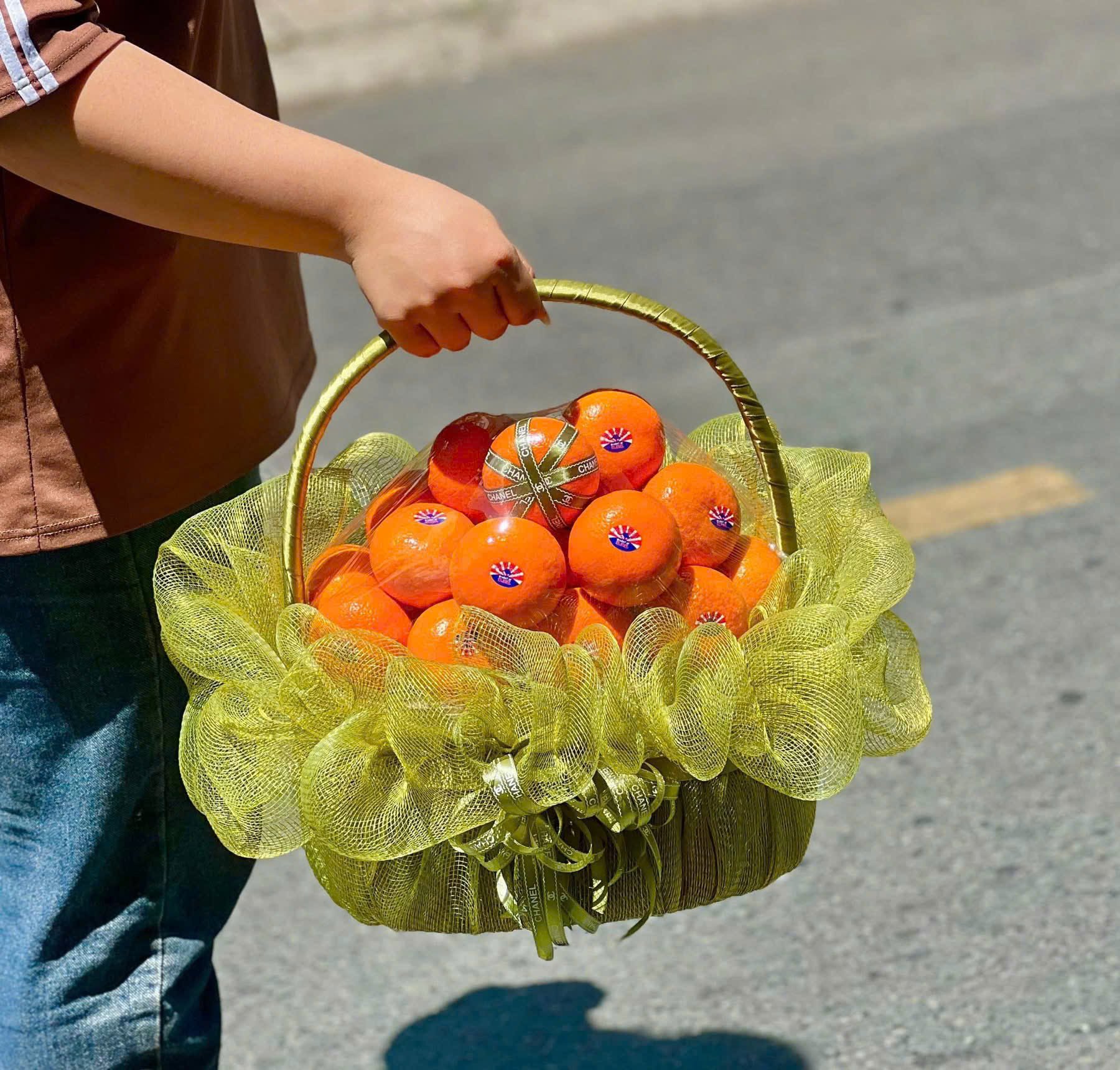 Giỏ Qu&yacute;t Nhập Khẩu Đẹp Qu&agrave; Tặng &Yacute; Nghĩa Sang Trọng