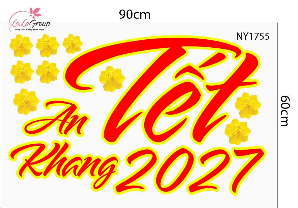 Decal Trang Tr&iacute; Tết An Khang 2027
