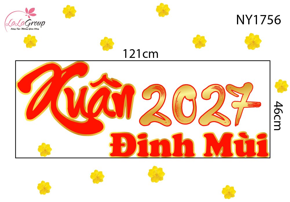 Decal Trang Tr&iacute; Tết Xu&acirc;n ĐInh M&ugrave;i 2027 Vạn Điều Như &Yacute;