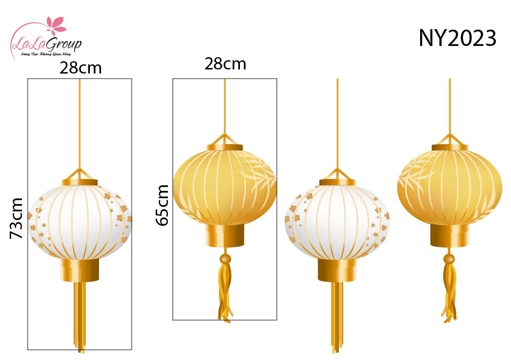 Decal Tết Lồng Đ&egrave;n Hội An Ho&agrave;ng Kim Ph&uacute; Qu&yacute;