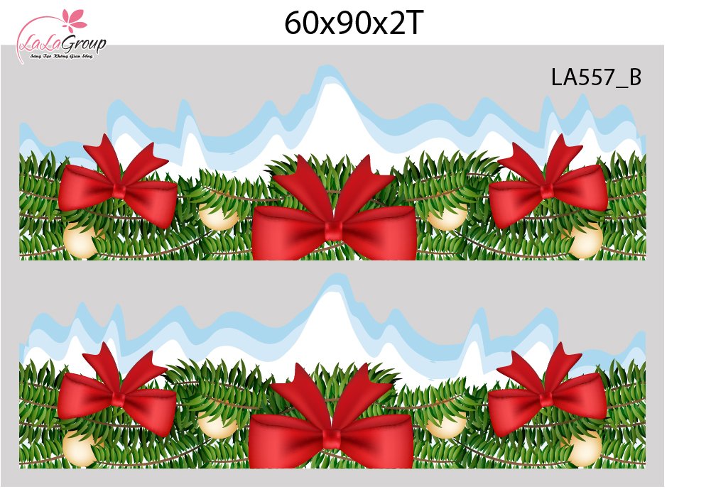 Combo Decal Trang Tr&iacute; Noel &Ocirc;ng Gi&agrave; Noel V&agrave; Những Phần Qu&agrave; Lung Linh