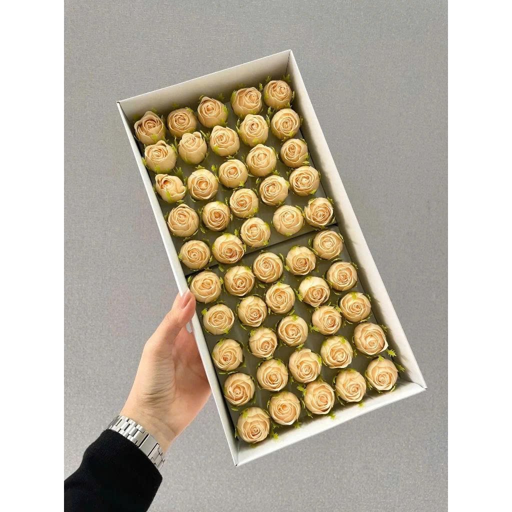 Hộp Hoa S&aacute;p Hồng Tỉ Muội Cao Cấp ( Hộp 50 B&ocirc;ng )