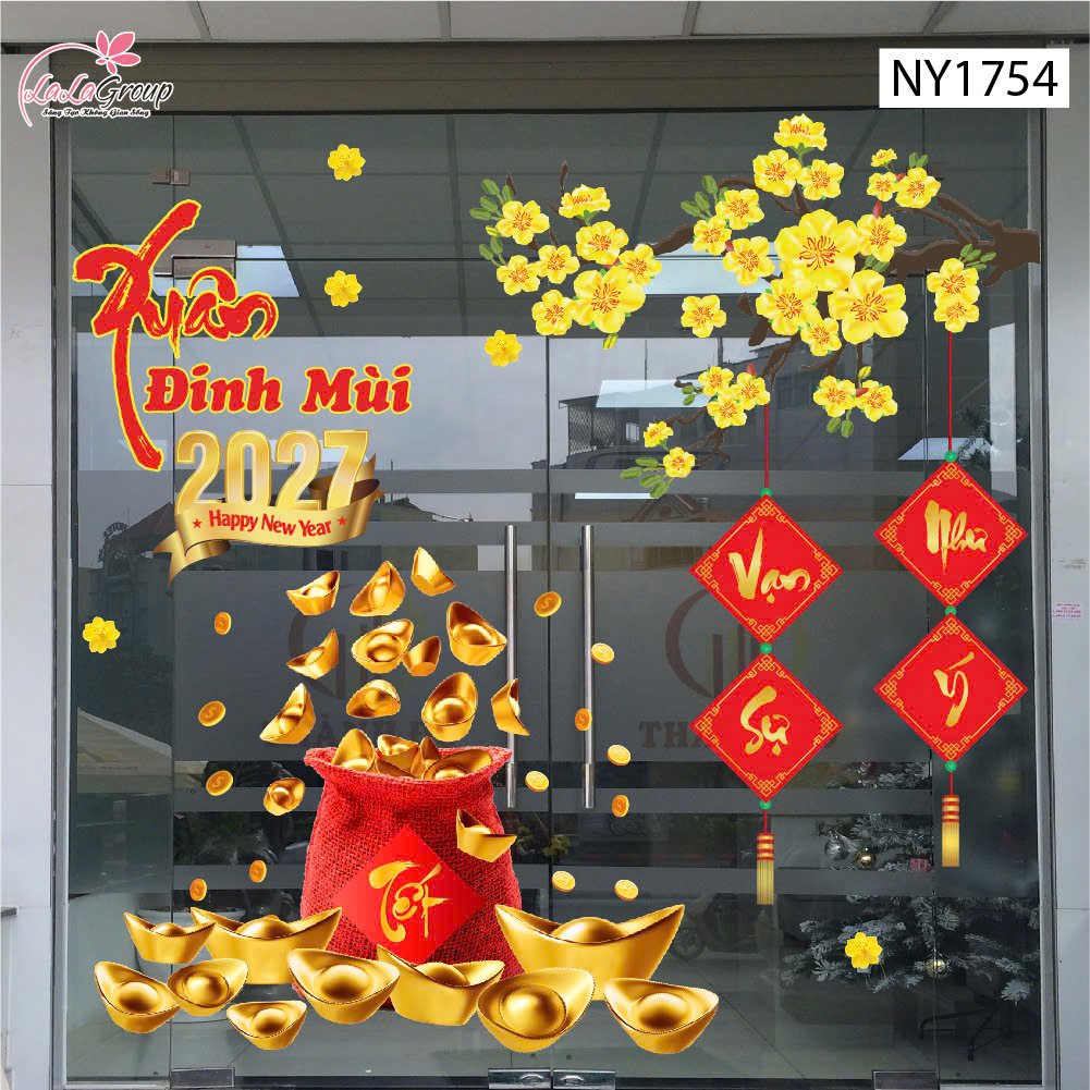 Combo Decal Trang Tr&iacute; Tết Xu&acirc;n B&iacute;nh Ngọ 2026 T&uacute;i Tiền T&agrave;i Lộc