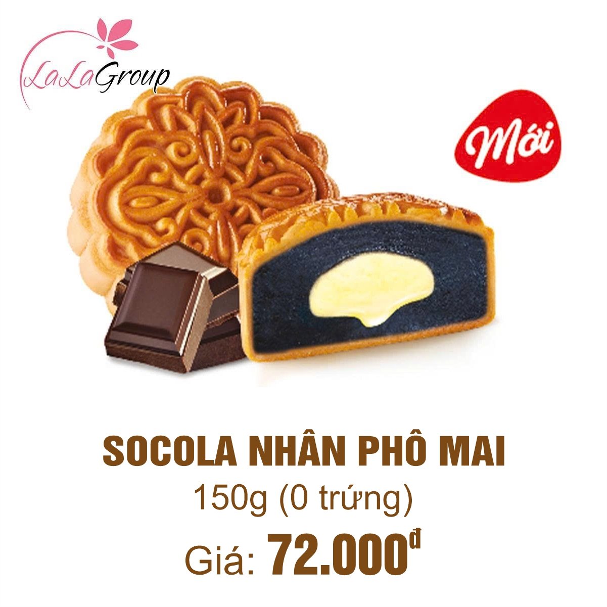 (TC0) B&aacute;nh Trung Thu Thọ Ph&aacute;t S&ocirc; C&ocirc; La Ph&ocirc; Mai 0 Trứng 150g