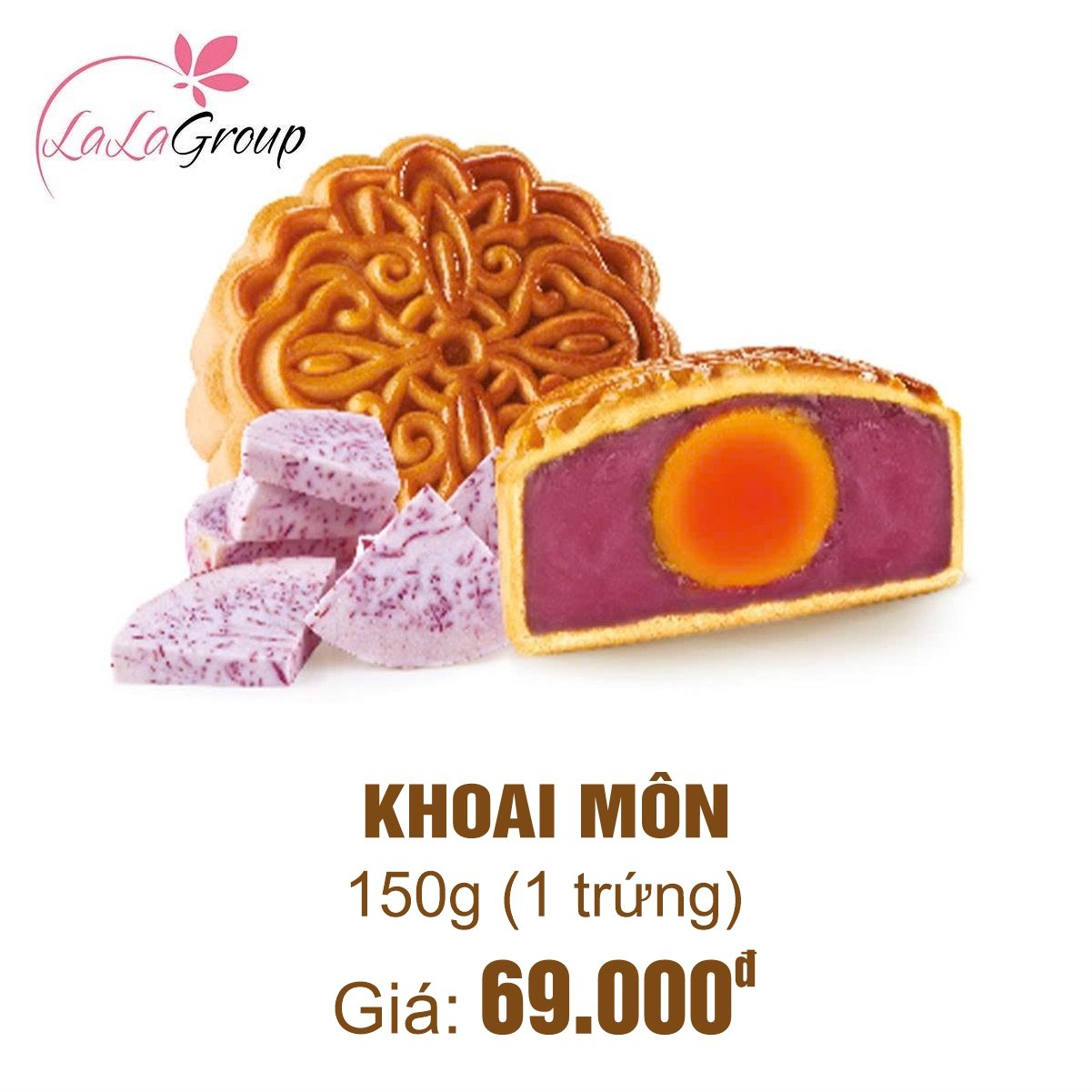 (TM1) B&aacute;nh Trung Thu Thọ Ph&aacute;t Khoai M&ocirc;n 1 Trứng 150g