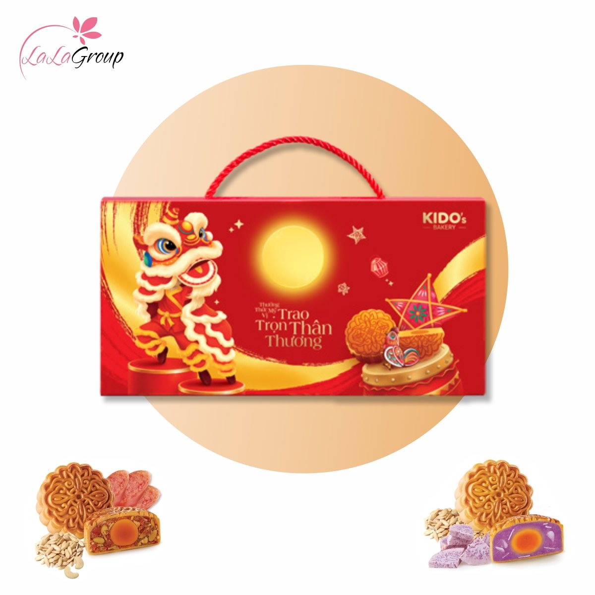 Hộp 2 B&aacute;nh Trung Thu KIDO Đo&agrave;n Vi&ecirc;n 150gr