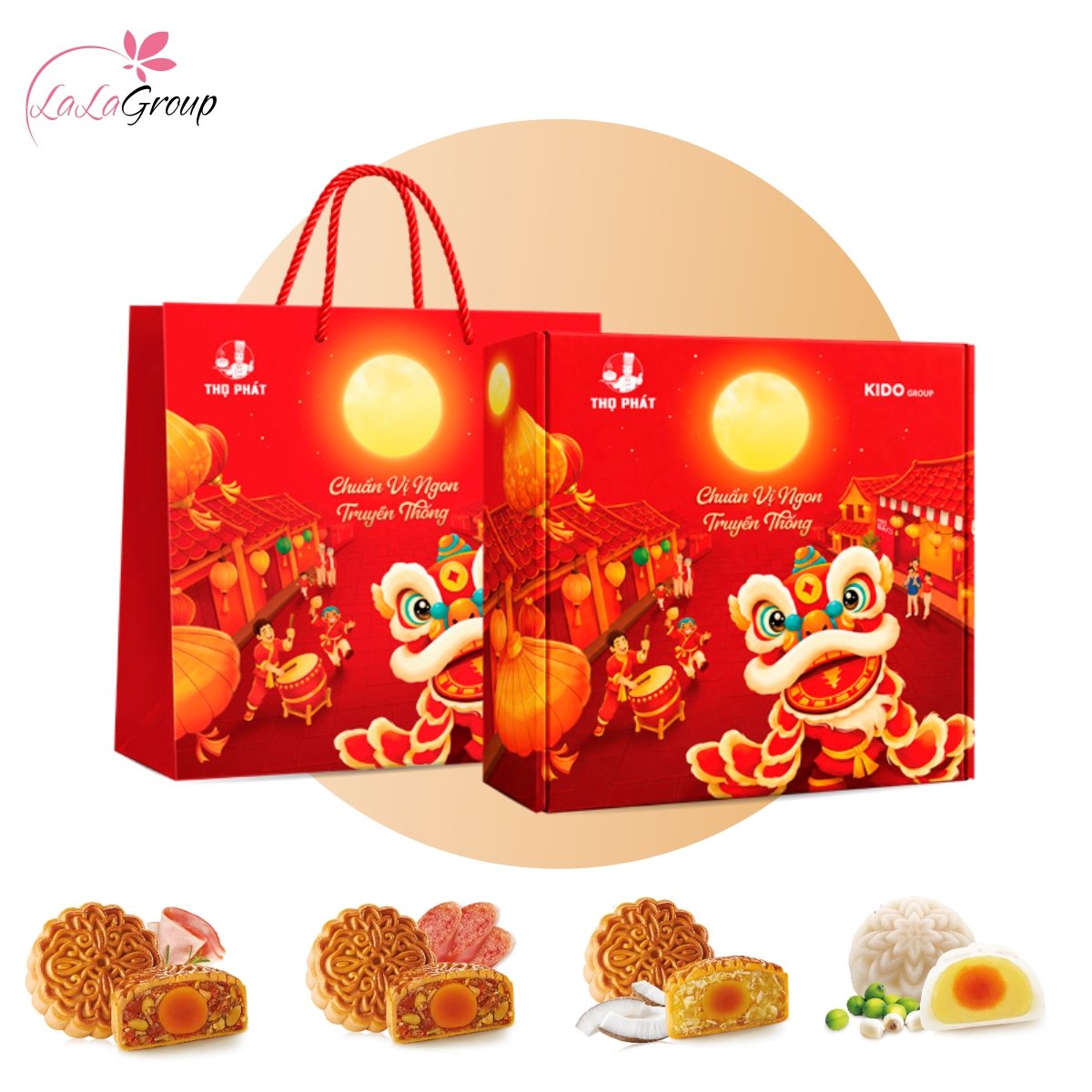 Hộp 4 B&aacute;nh Trung Thu Thọ Ph&aacute;t T&acirc;m Giao
