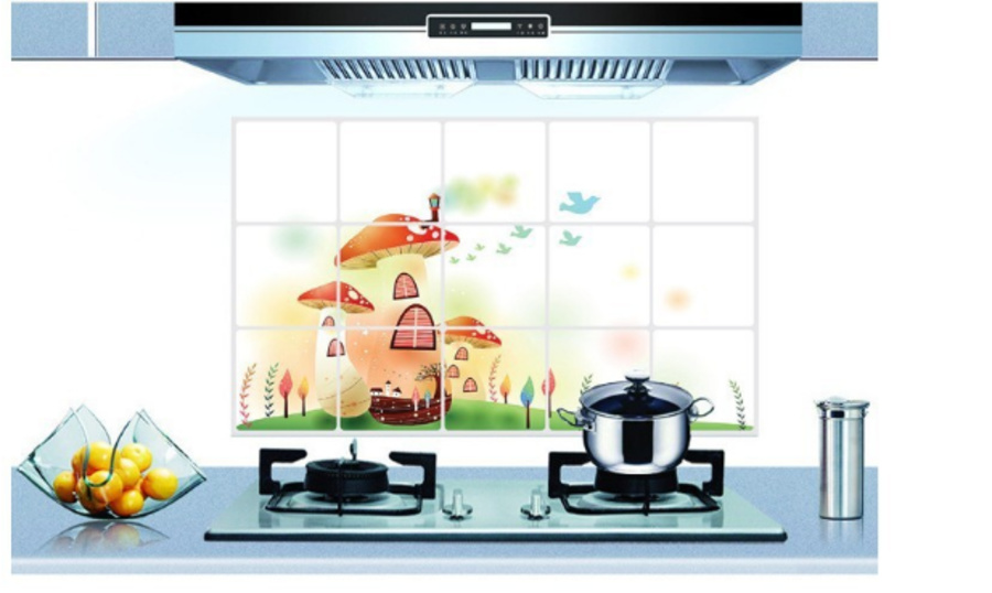 Dán bếp 3 cây nấm