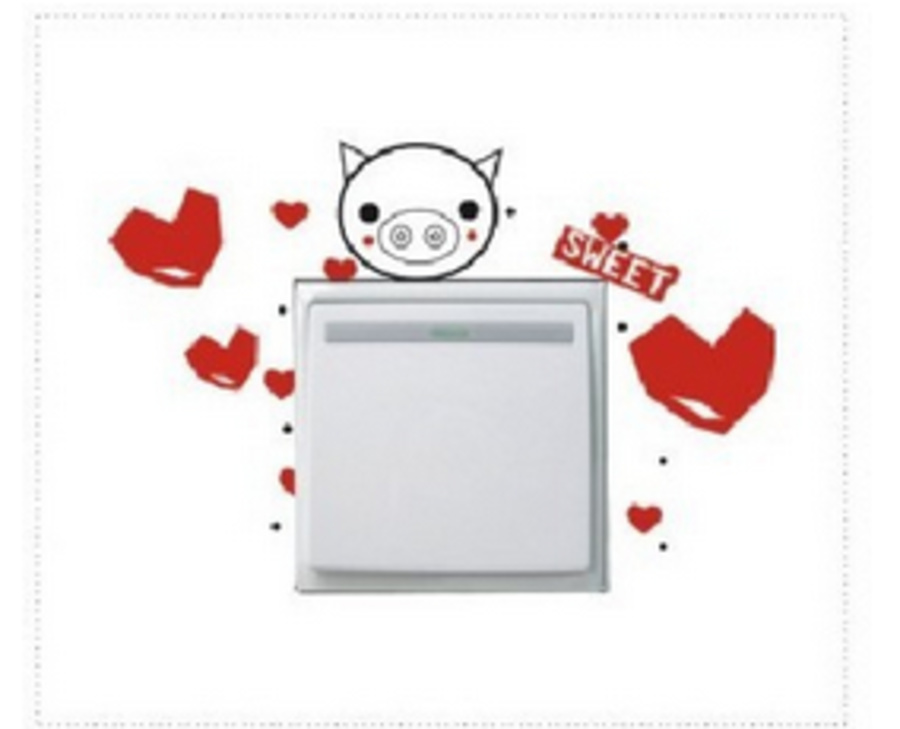 Decal ổ điện heo nhỏ