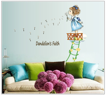 Decal dán tường cô bé tinh nghịch 3
