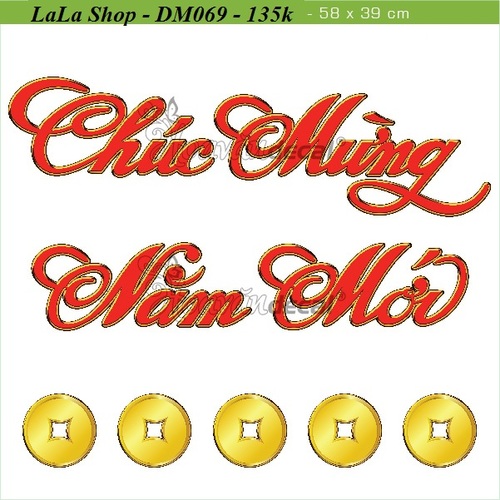 Decal Mỹ Chúc mừng năm mới