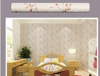 giấy decal cuộn cành hoa nâu đỏ