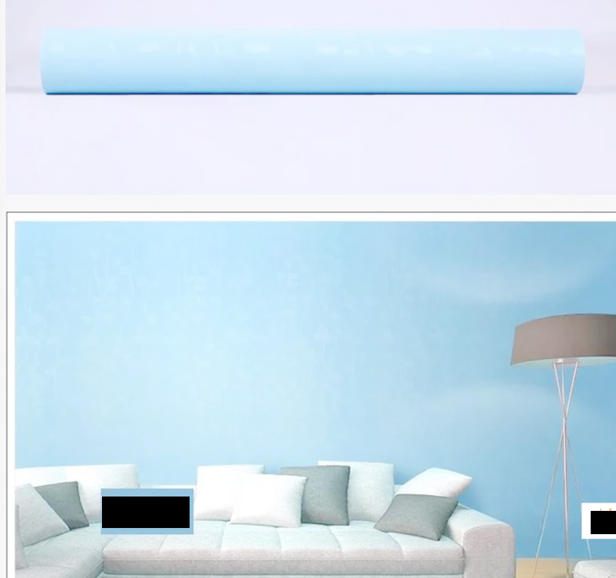 Decal cuộn xanh dương trơn nhám khổ 1m2