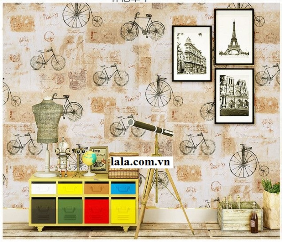 Giấy decal cuộn xe đạp