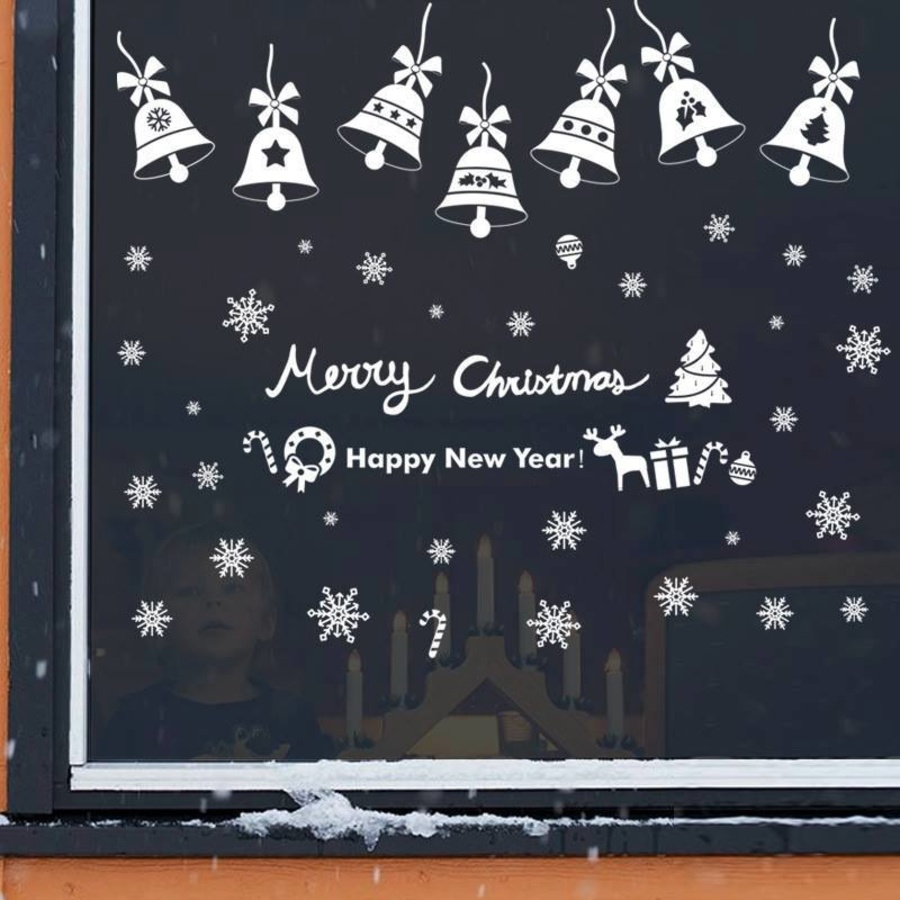 Chuông noel (nền trắng đục)