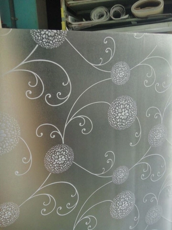 Aufkleberrolle Milchglas Hortensie (116A)