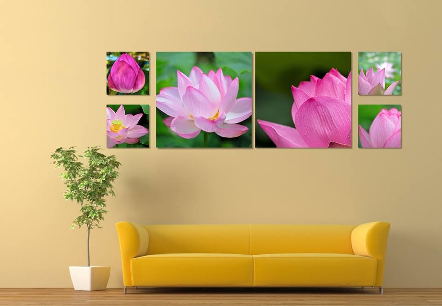 Tranh treo tường hương sen hồng