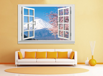 Fenstermalerei auf dem Berg Fuji