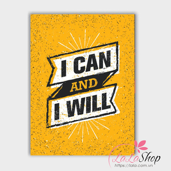 Decal văn phòng I can and i will