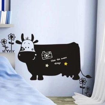 Hình dán chú bò sữa ngộ nghĩnh