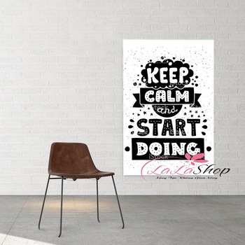 Decal văn phòng Keep Calm and start doing