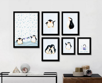 Bộ tranh treo tường chim cánh cụt