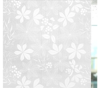Decal cuộn kính mờ lá trắng 2 khổ 0,9m