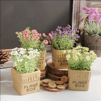 Chậu hoa Plant Box vuông để bàn
